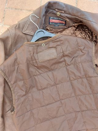 Cazadora de piel Chevignon