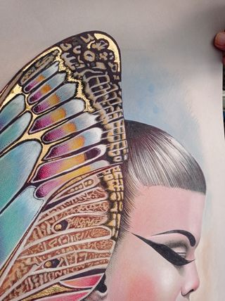 Chica pintada a Mano