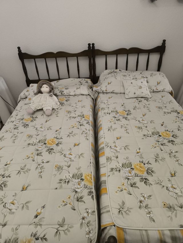 2 camas con colchones