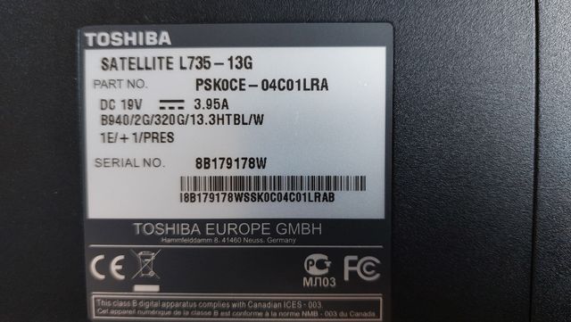 Portátil Toshiba NO FUNCIONA
