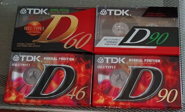LOTE 4 CASETTES AUDIO TDK