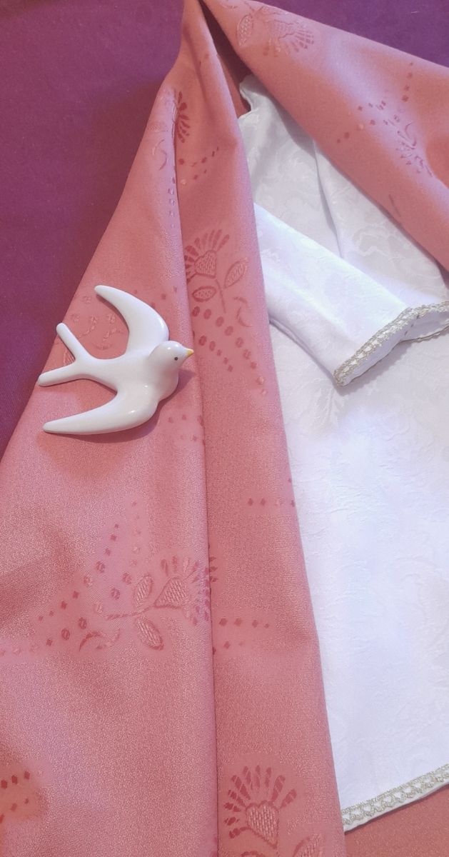 Saya y Manto para virgen de candelero