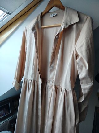 Vestido-trench camisero hilo