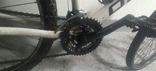 Bicicleta montaña QUER blanca, mtb