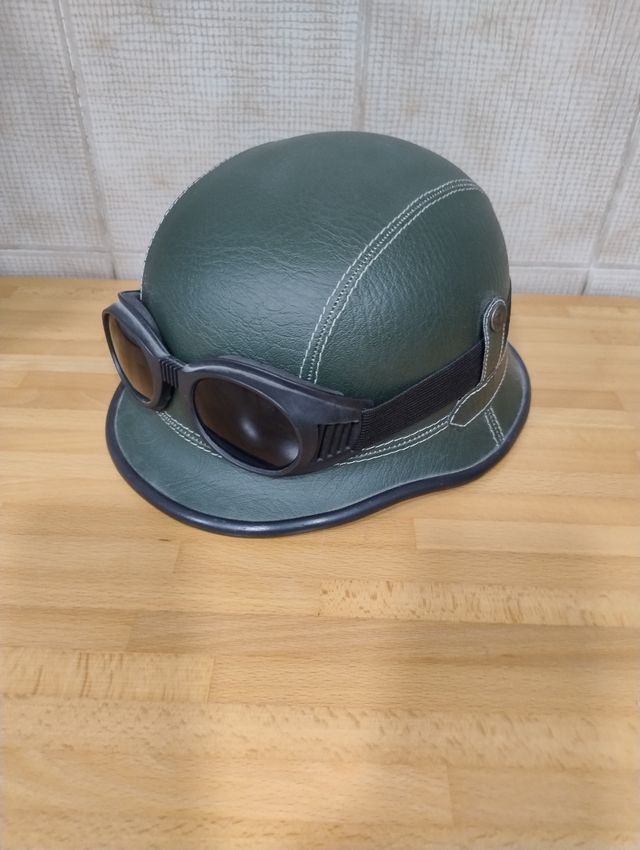 Casco motorista piel talla M