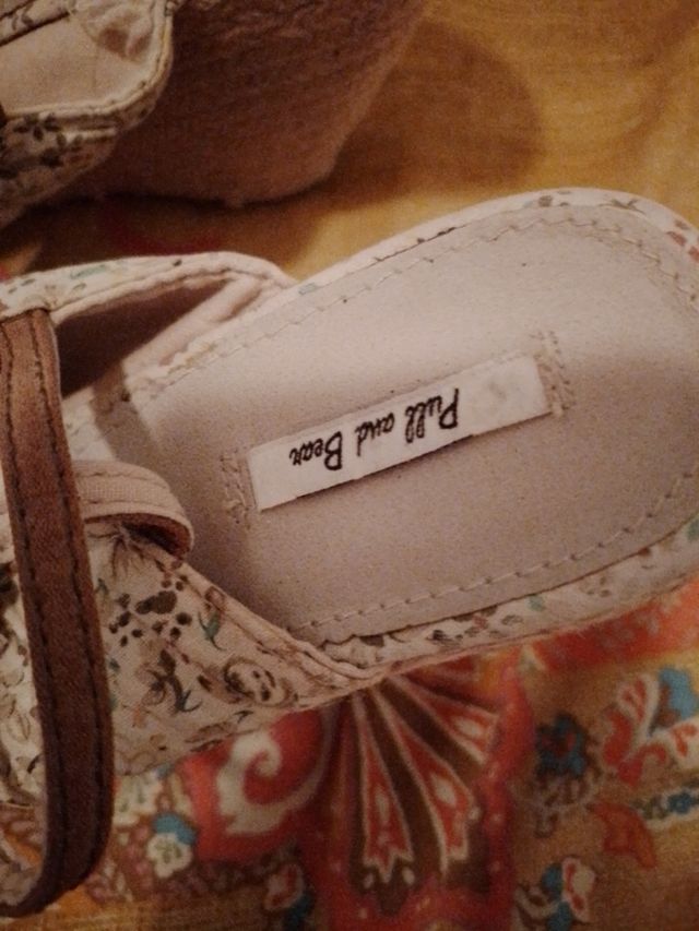 Alpargatas flores Paul and Bear