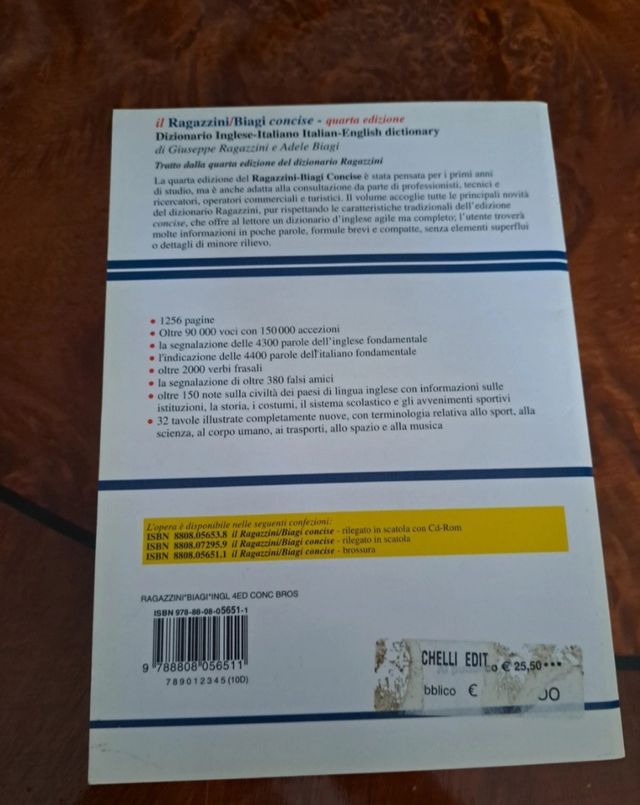 Dizionario inglese/italiano