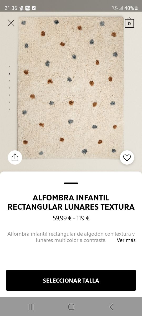 Alfombra zara home