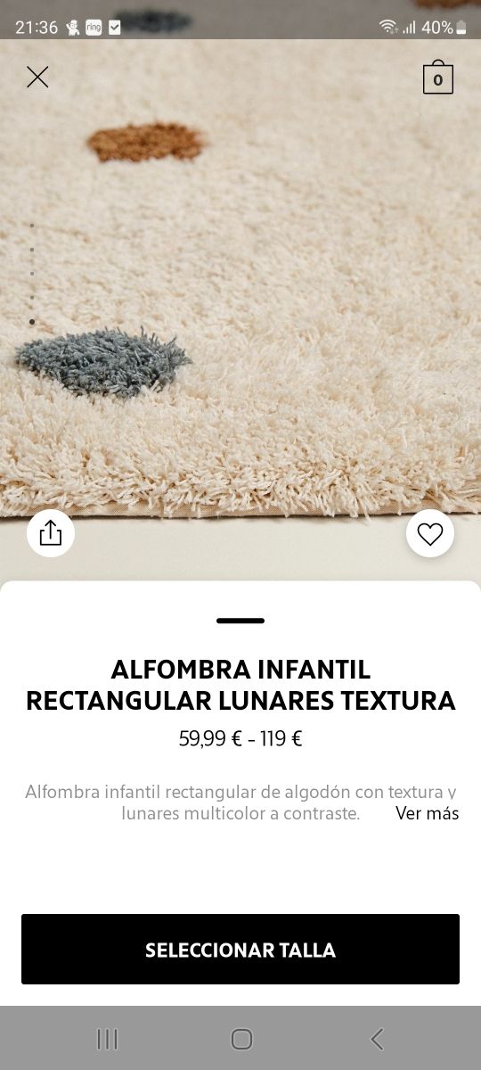 Alfombra zara home