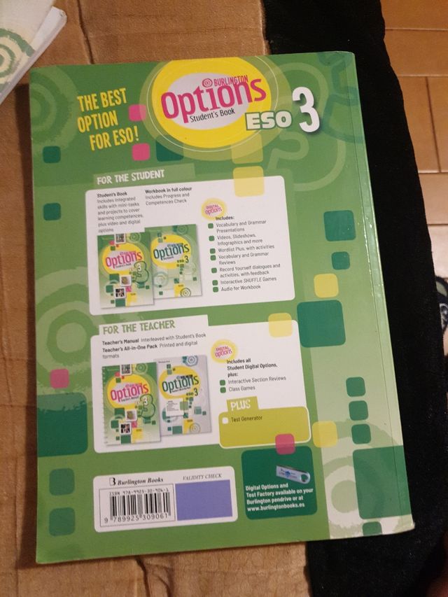 Libro escolar options student's book 3 e