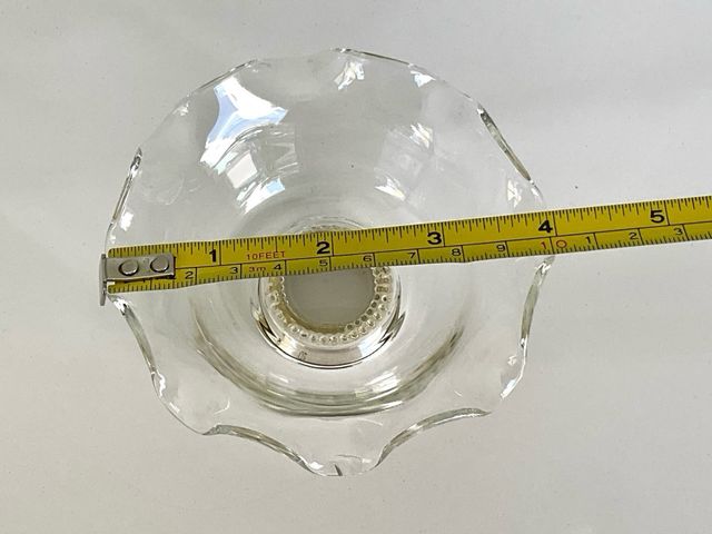 Platito de cristal y plata de ley