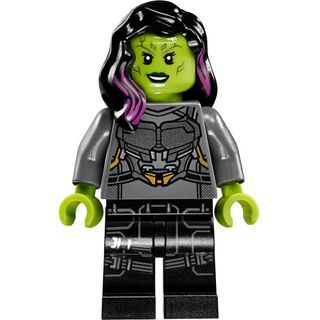 Miinifigura LEGO Gamora con Plateado Armadura