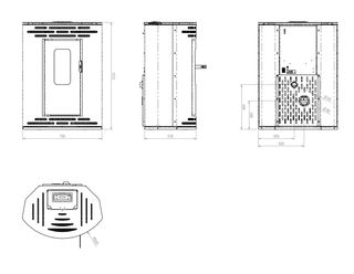 Estufa pellet Rincón CARITAS 10kw🔥🪵
