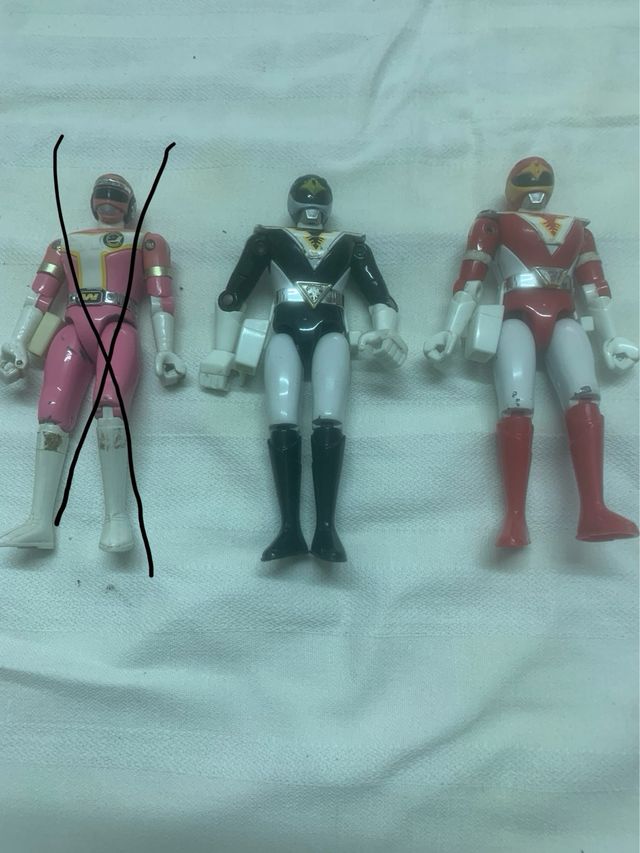 2 bonecos power rangers