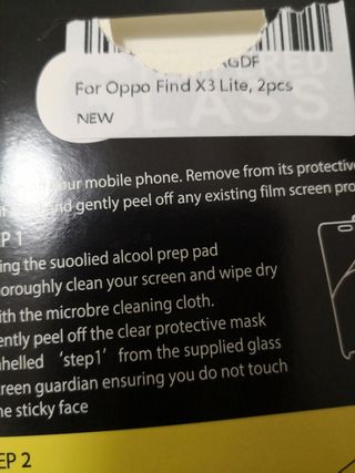 Cristal templado Oppo find x3 lite