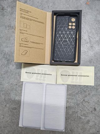 Funda y dos protectores movil Honor 90 lite