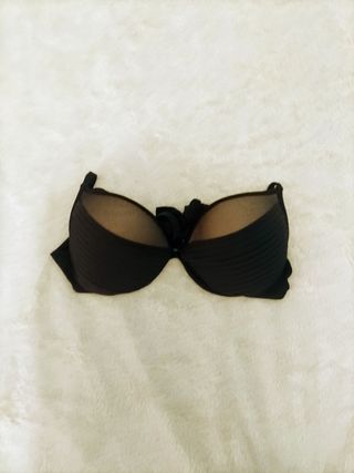 top Bikini push Up negro y beige