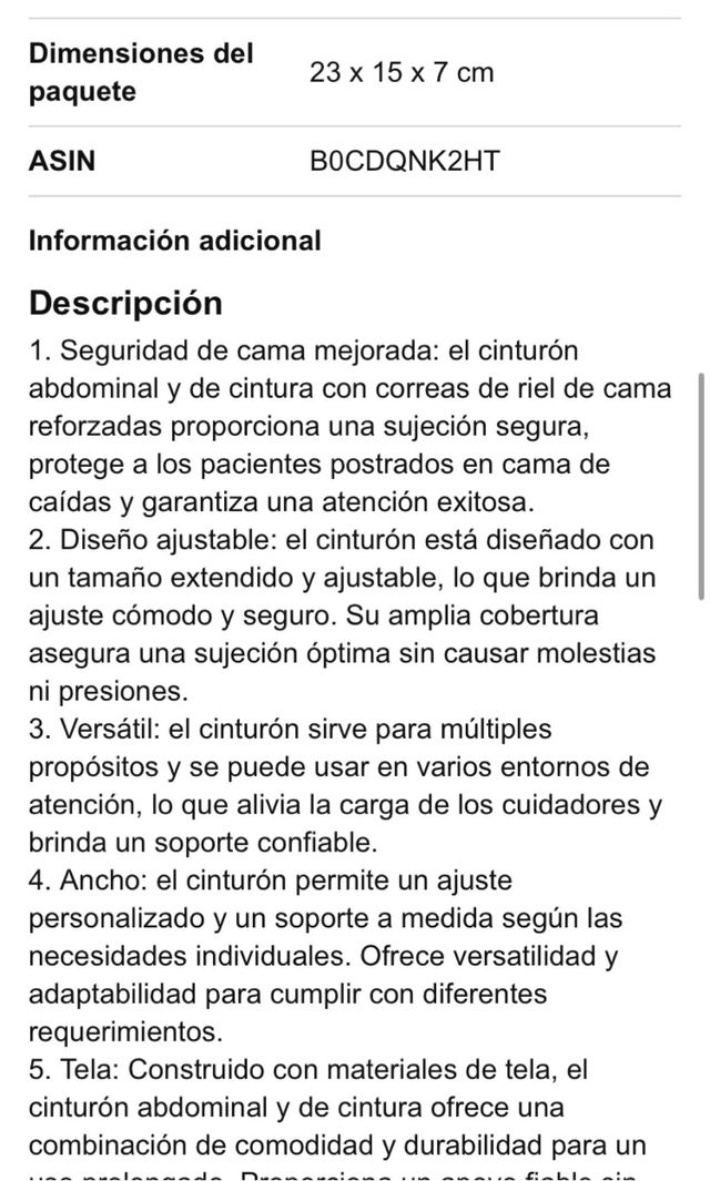 Correa sujecion para cama