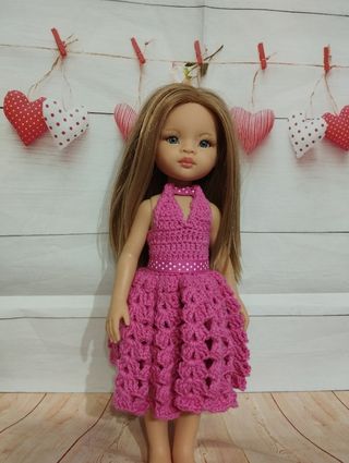 Vestido para muñeca Paola reina