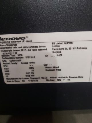 ORDENADOR LENOVO 