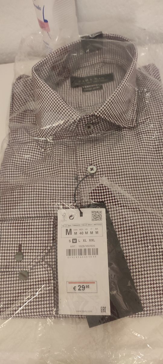 CAMISA A CUADROS MORADO