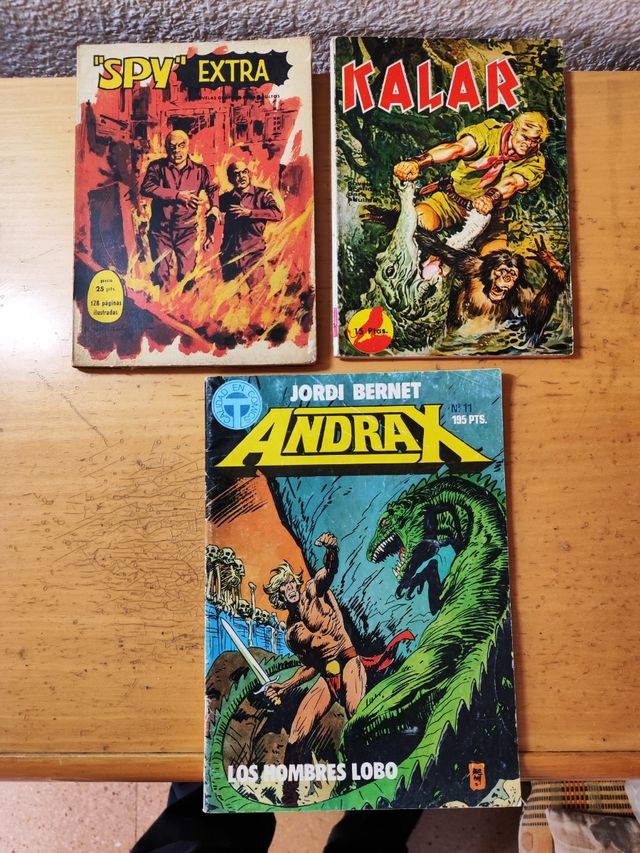 3 Comics Kalar 5,Spy Extra 5 y ANDRAX