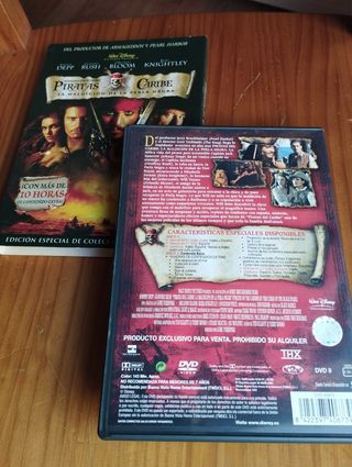 DVD Piratas del Caribe: La maldición de la Perla.