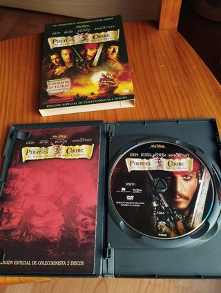 DVD Piratas del Caribe: La maldición de la Perla.