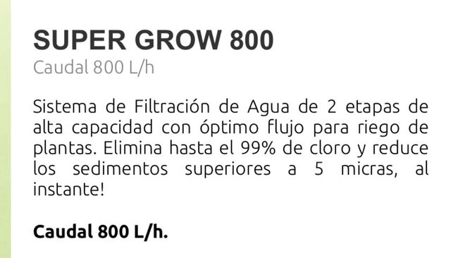 Sistema de filtración de agua de dos etapas