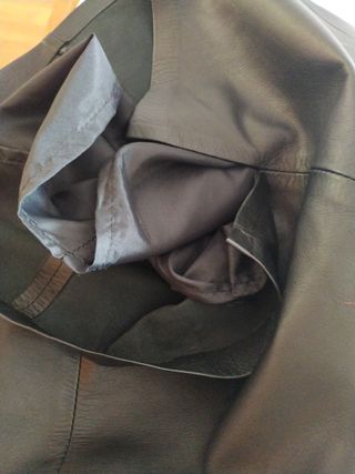 Falda piel auténtica