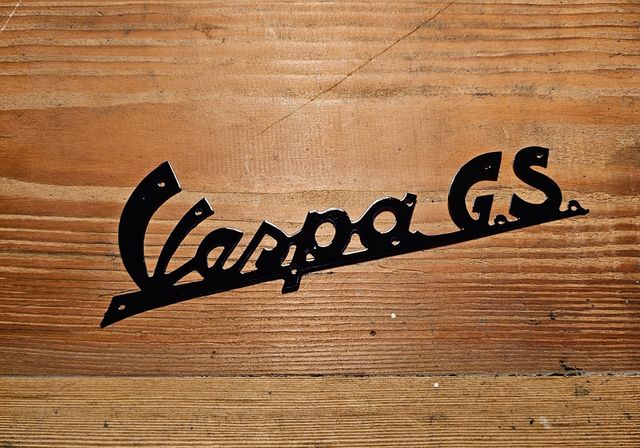 Targhetta scritta ant Vespa GS originale