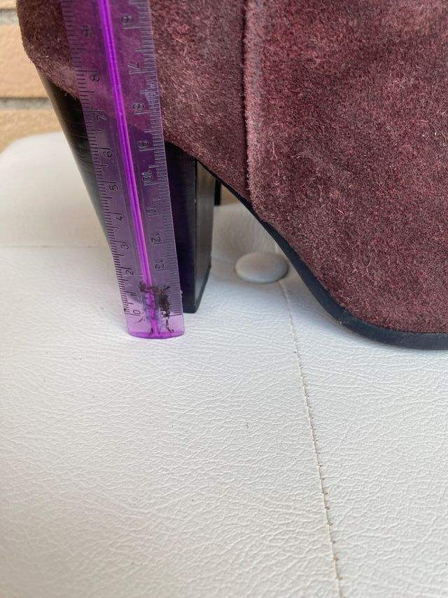 Geox stivaletti camoscio viola borgogna 36