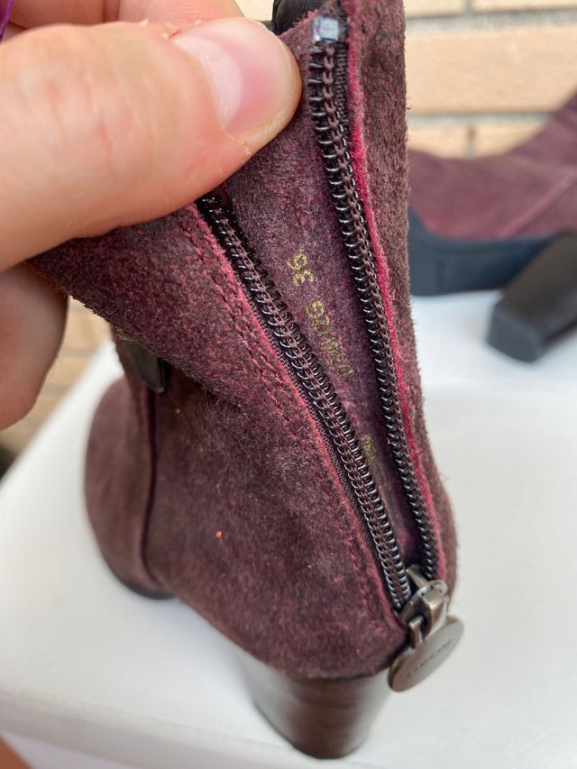 Geox stivaletti camoscio viola borgogna 36