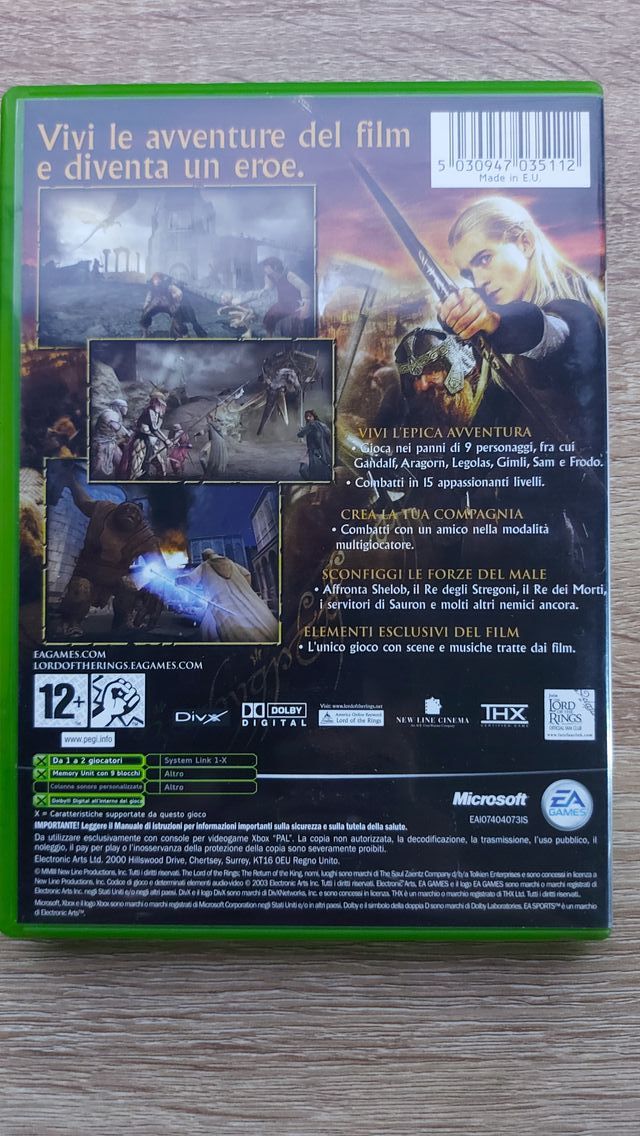 Il Signore degli Anelli il Ritorno del Re xbox