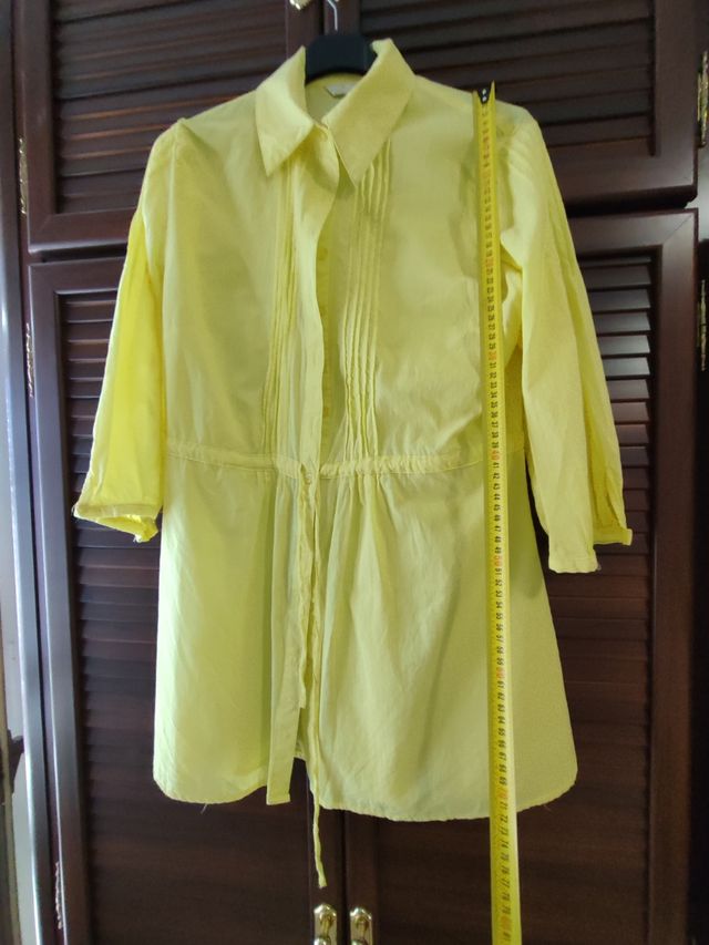 Camisa larga amarilla