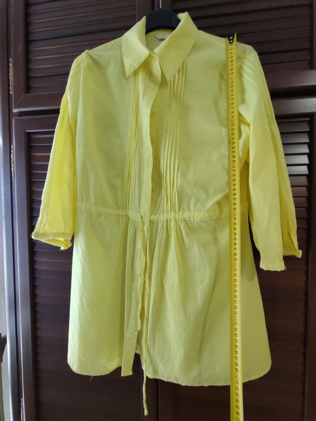 Camisa larga amarilla