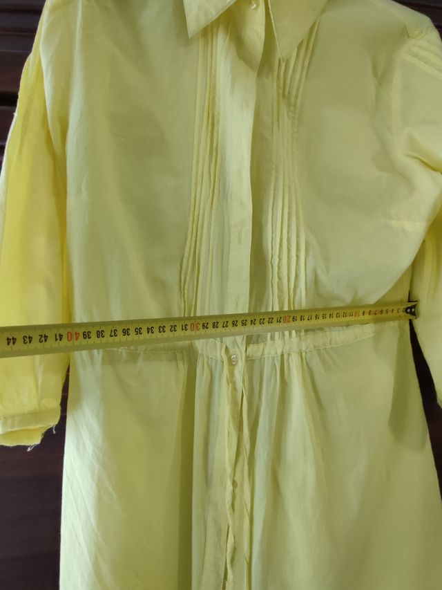 Camisa larga amarilla
