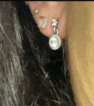 Pendientes de plata y circonita de Pandora