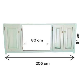 Frontal armario empotrado verde agua