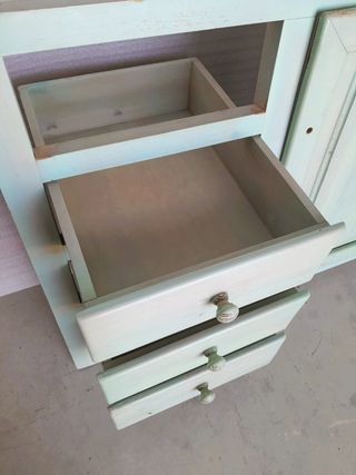 Frontal armario empotrado verde agua