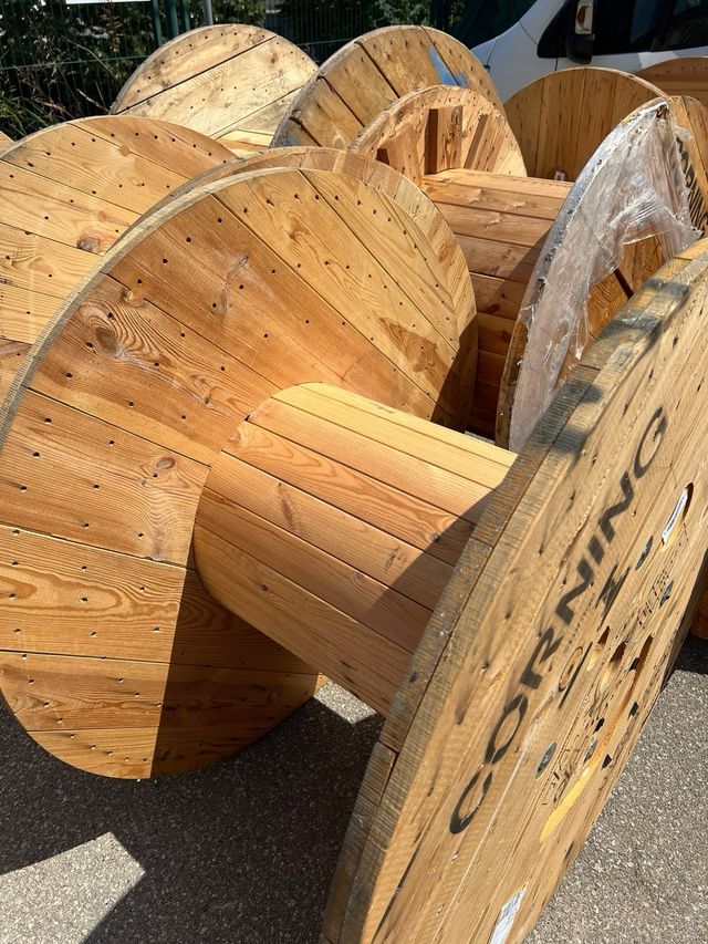 ♻️MESAS BOBINAS CARRETE MADERA CABLE CHILLPALET 🧵‼️