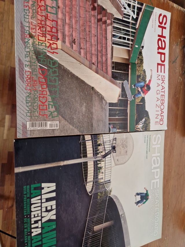 2 revistas skate shape