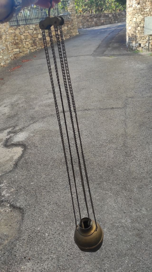 Lampada antica ottone