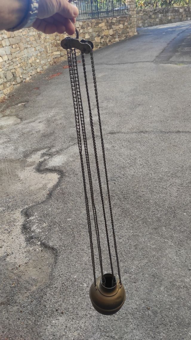 Lampada antica ottone