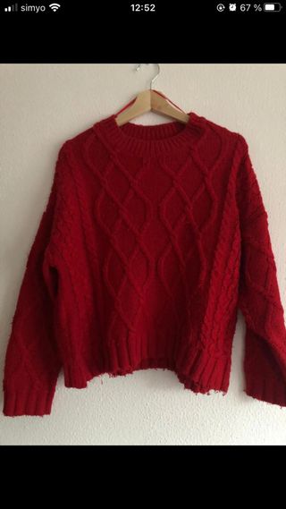 Jersey rojo de punto