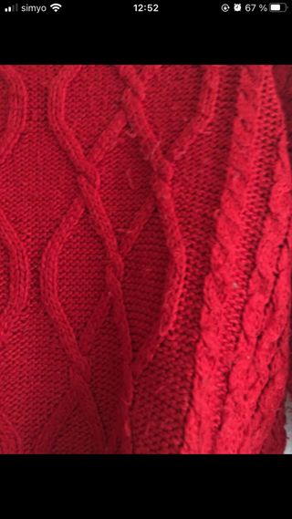 Jersey rojo de punto