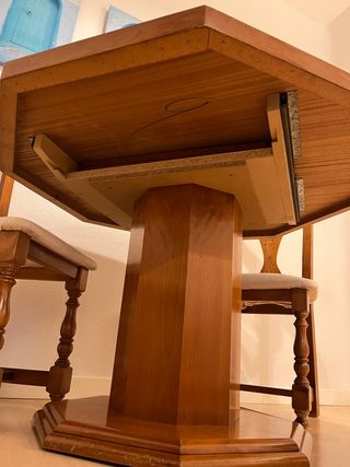 Mesa de madera rústica vintage