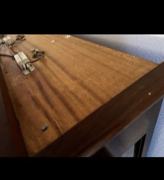 Elegante Vitrina coleccionista madera nogal