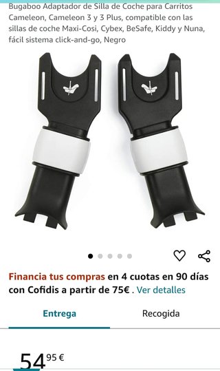 Bugaboo adaptadores de silla de coche