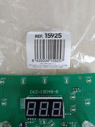 Pantalla táctil/placa de control freidora de aire